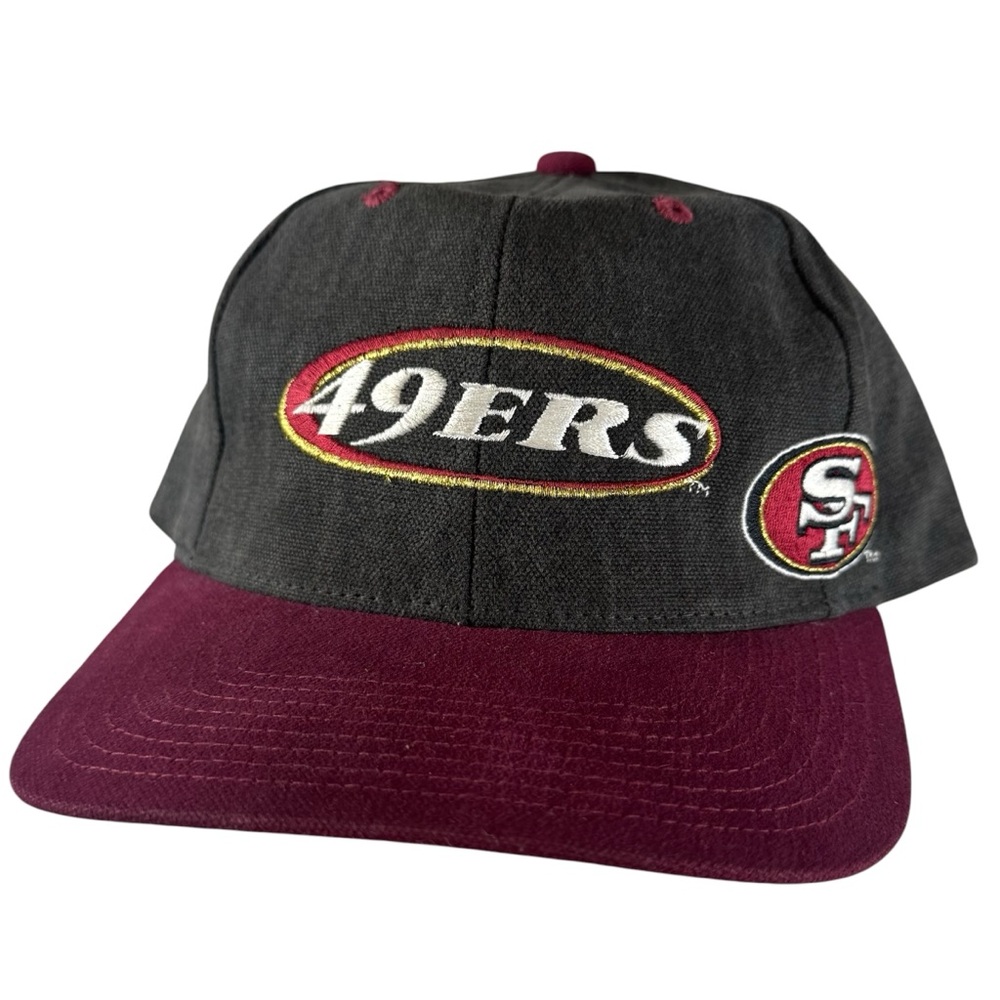 Vintage 90s San Francisco 49ers NFL Logo Eastport Embroidered Strapback Hat